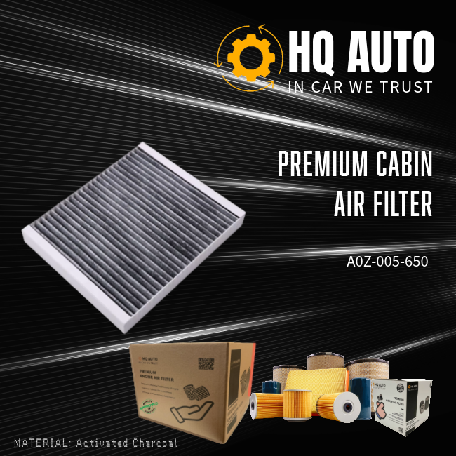 HQ AUTO ACTIVATED CHARCOAL CABIN AIR FILTER A0Z-005-650