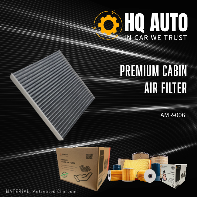 HQ AUTO ACTIVATED CHARCOAL CABIN AIR FILTER AMR-006