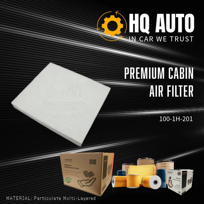HQ AUTO PREMIUM CABIN AIR FILTER 100-1H-201