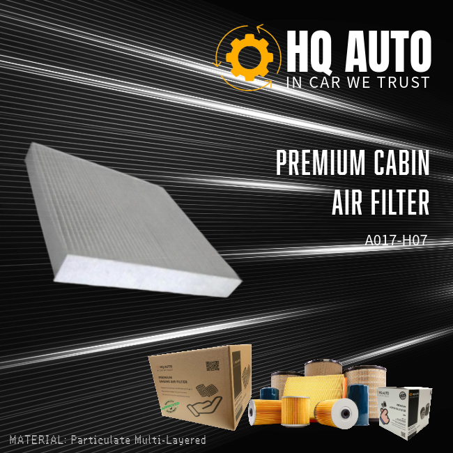 HQ AUTO PREMIUM CABIN AIR FILTER A017-H07