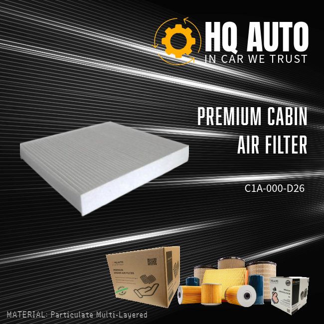 HQ AUTO PREMIUM CABIN AIR FILTER C1A-000-D26