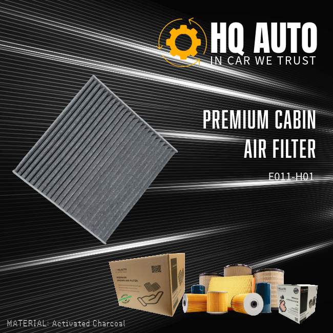 HQ AUTO ACTIVATED CHARCOAL CABIN AIR FILTER E011-H01