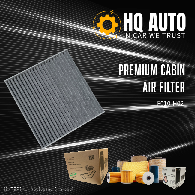 HQ AUTO ACTIVATED CHARCOAL CABIN AIR FILTER F010-H02