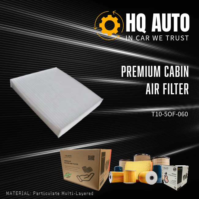HQ AUTO PREMIUM CABIN AIR FILTER T10-50F-060