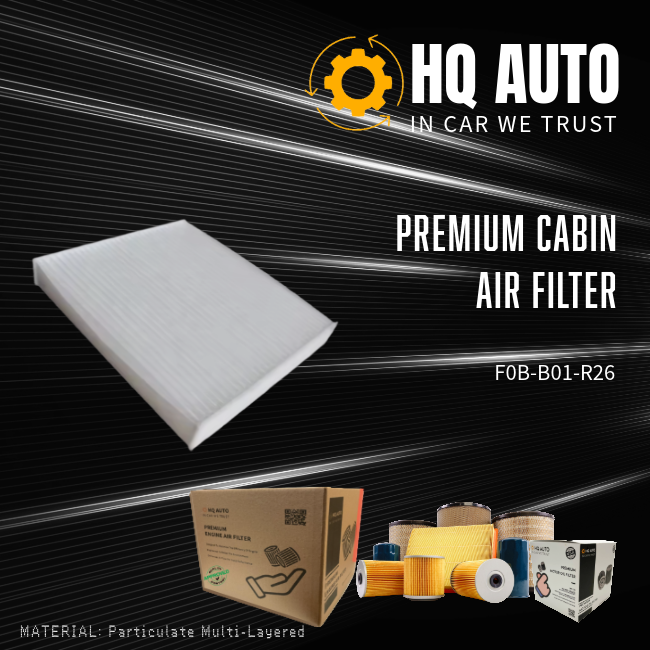 HQ AUTO PREMIUM CABIN AIR FILTER F0B-B01-R26