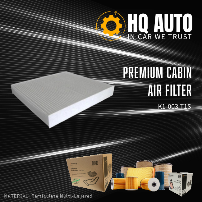 HQ AUTO PREMIUM CABIN AIR FILTER K1-003-T1S