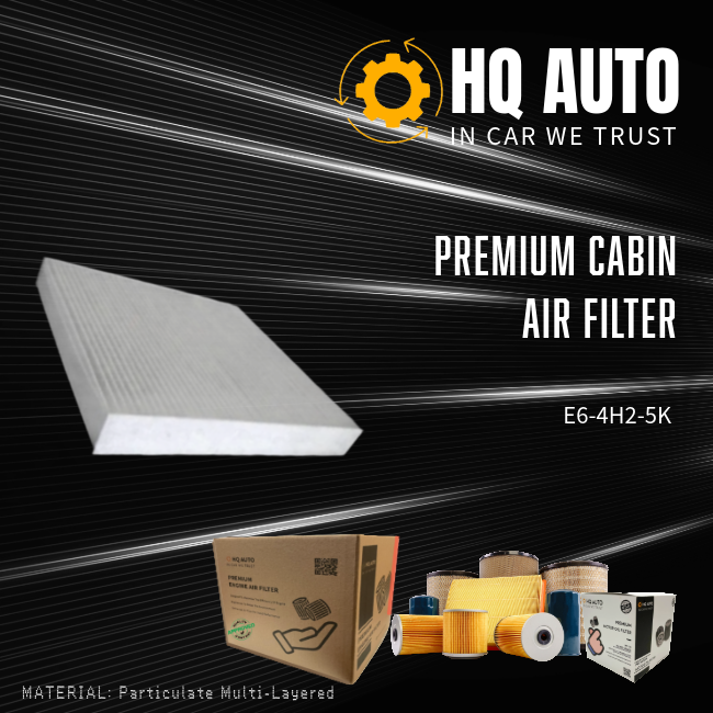 HQ AUTO PREMIUM CABIN AIR FILTER E6-4H2-5K