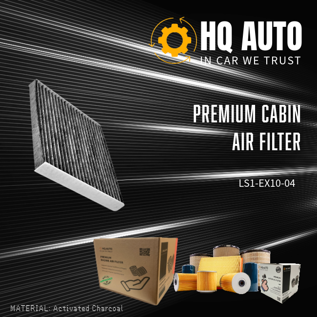 HQ AUTO ACTIVATED CHARCOAL CABIN AIR FILTER LS1-EX10-04