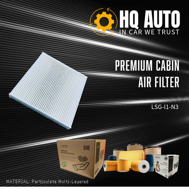 HQ AUTO PREMIUM CABIN AIR FILTER LSG-I1-N3
