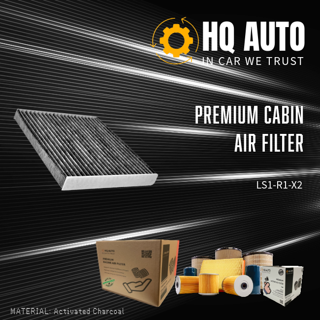 HQ AUTO ACTIVATED CHARCOAL CABIN AIR FILTER LS1-R1-X2