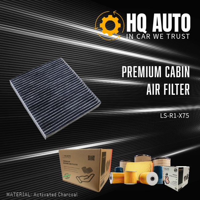 HQ AUTO ACTIVATED CHARCOAL CABIN AIR FILTER LS-R1-X75