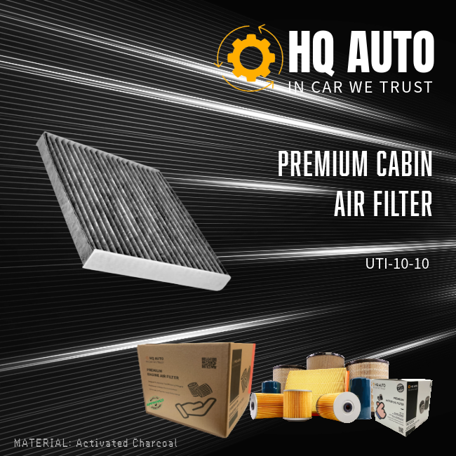 HQ AUTO ACTIVATED CHARCOAL AIR FILTER UTI-10-10