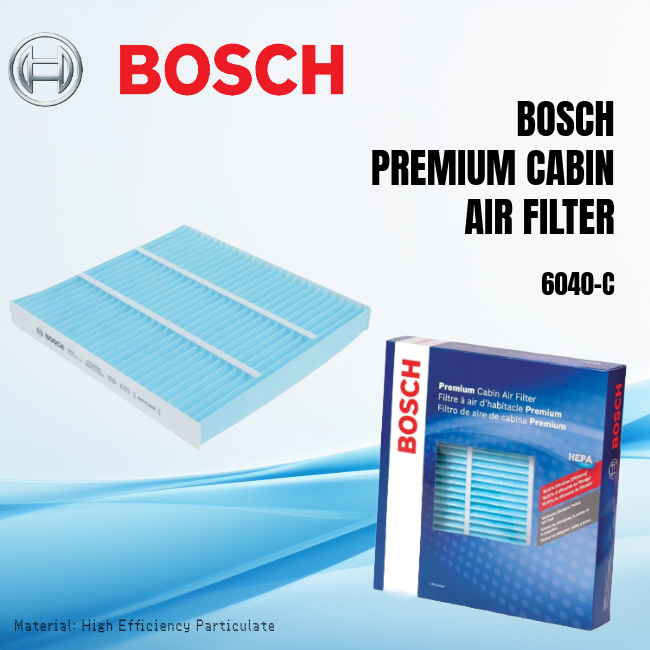 BOSCH PREMIUM CABIN AIR FILTER 6040-C