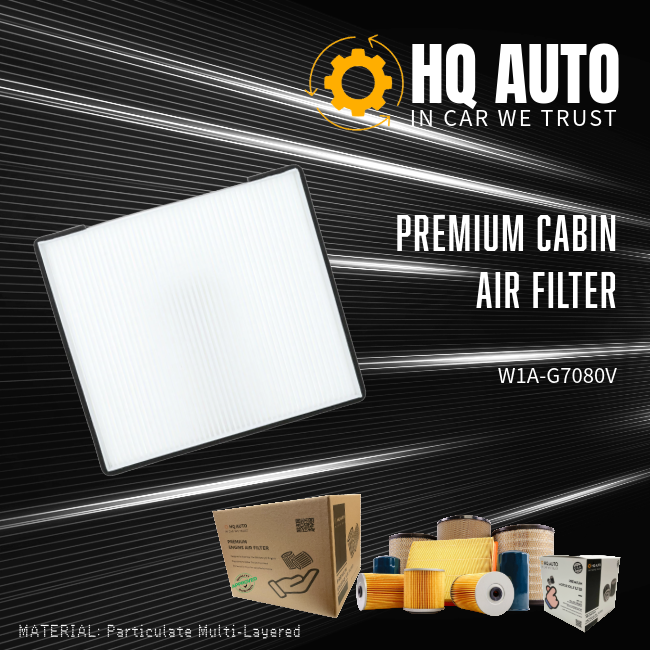 HQ AUTO PREMIUM CABIN AIR FILTER W1A-G7080V