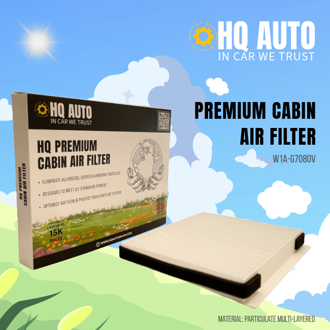 HQ AUTO PREMIUM CABIN AIR FILTER W1A-G7080V